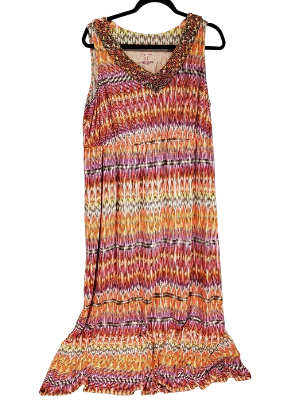 Sonoma Dress Boho Southwest Festival Hippie Coastal Cowgirl XXL Cruise Beach